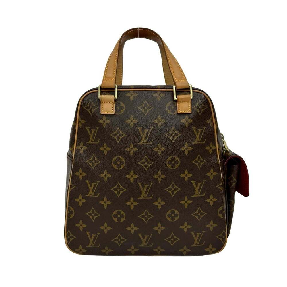 LOUIS VUITTON Authentic Vintage Brown Monogram Leather Boston Bag - Picture 3 of 10